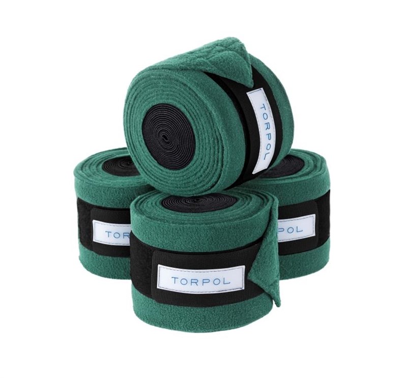 Fleece & Elastik bandager - Grøn